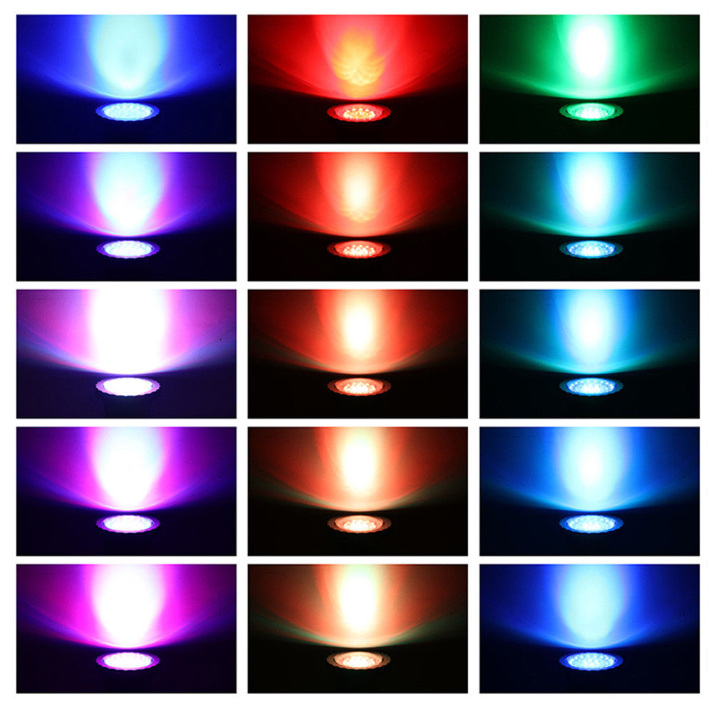 Aquarium light LED RGB diving pool spotlight remote control garden landscape lawn light outdoor underwater fountain poolp