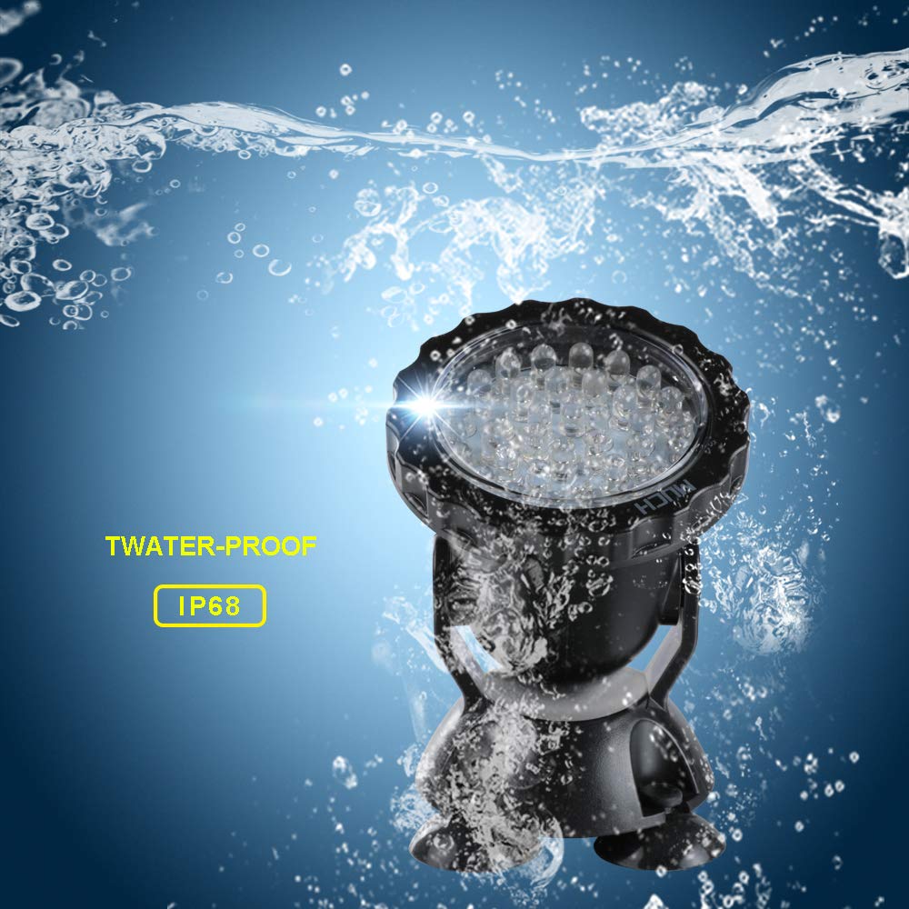 Aquarium light LED RGB diving pool spotlight remote control garden landscape lawn light outdoor underwater fountain poolp