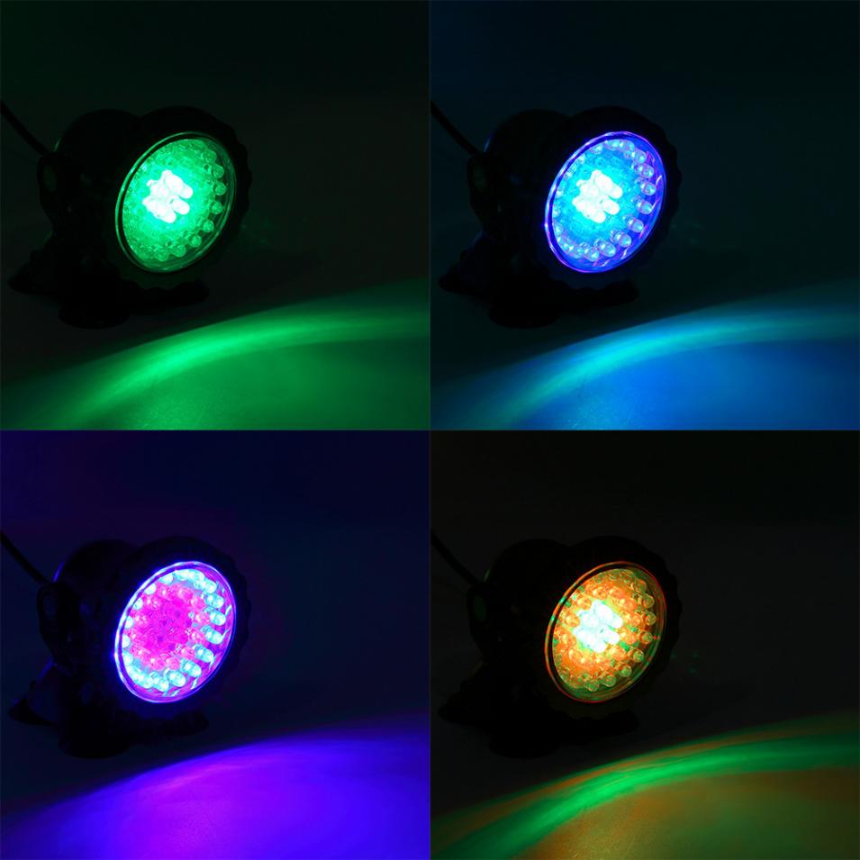 Aquarium light LED RGB diving pool spotlight remote control garden landscape lawn light outdoor underwater fountain poolp