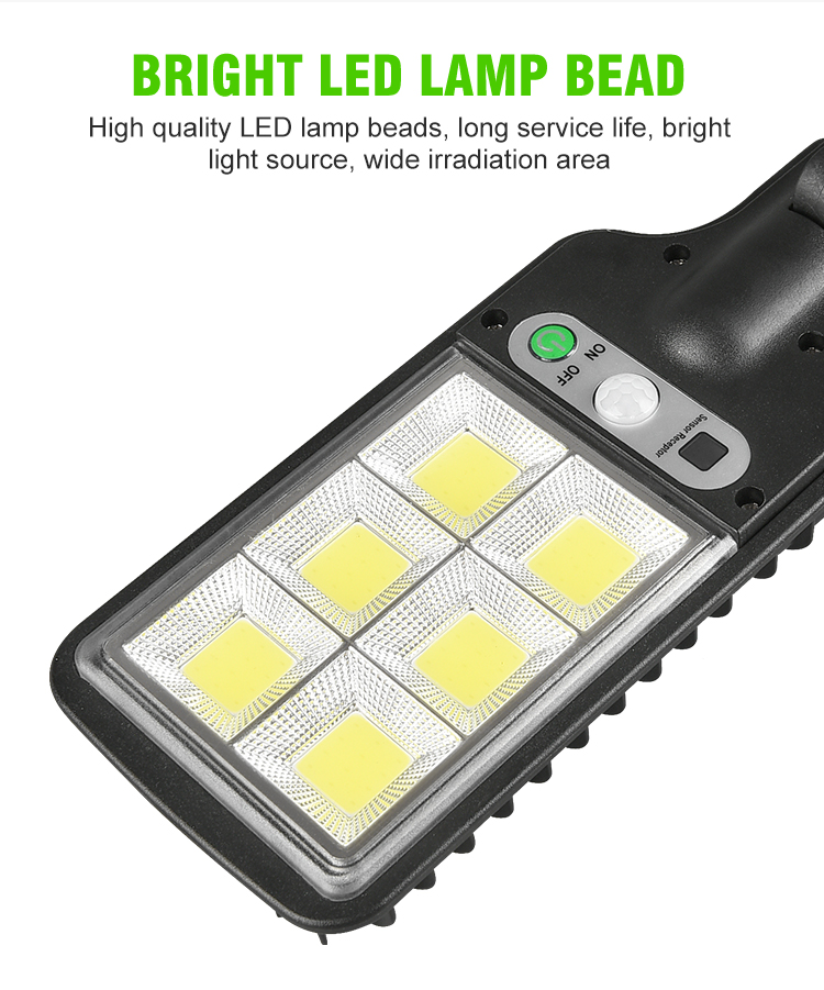 Street Light Solar LED Intelligence PIR Motion Sensor Garden Wall Outdoor Solar Lamp Waterproof Light Emergency Working Lantern