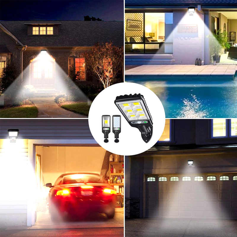 Street Light Solar LED Intelligence PIR Motion Sensor Garden Wall Outdoor Solar Lamp Waterproof Light Emergency Working Lantern