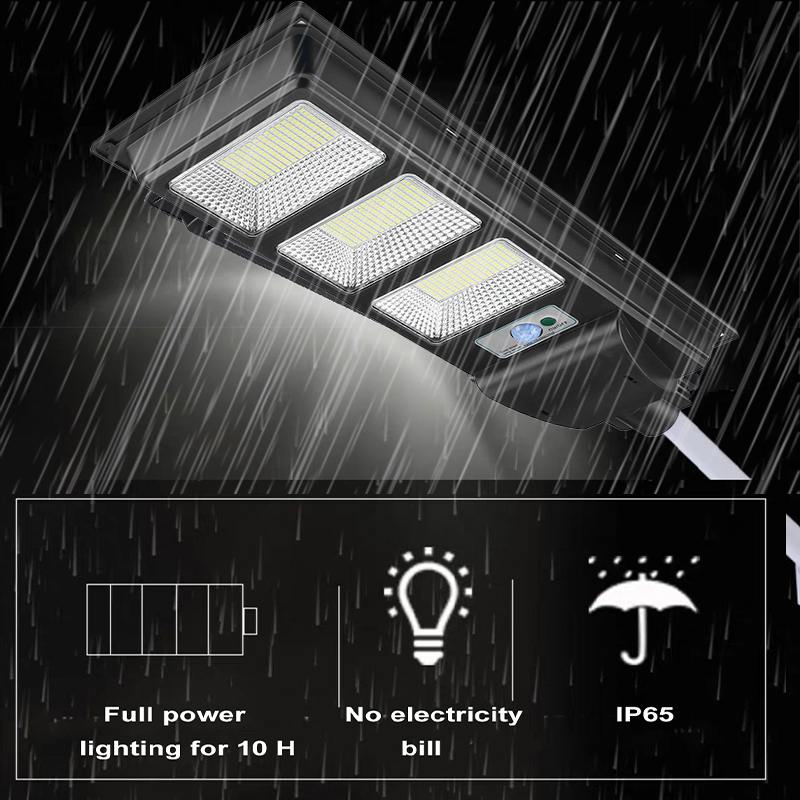 LED Solar Light Outdoor Solar Lamp Radar PIR Motion Sensor Remote Control Lamp Garden Solar Street Light 300W/600W/900W/1200W