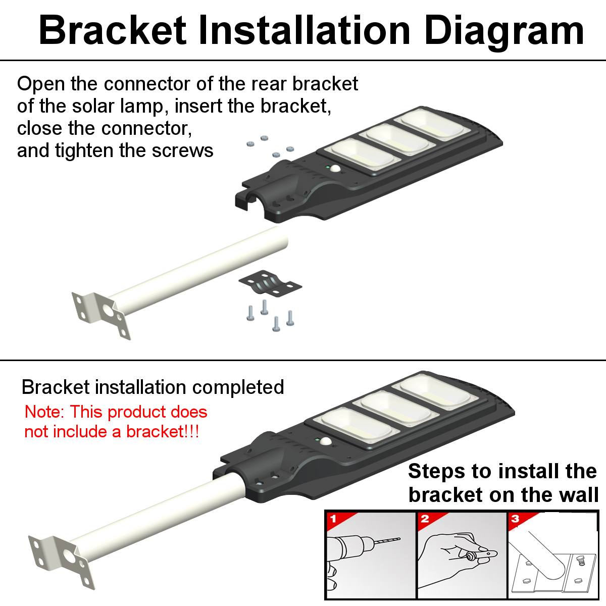 Solar Street Light PIR Sensor Light Control for Garden Yard Road Wall Lamps 120W 21000 Lumen 90 LED Outdoor Security Lighting