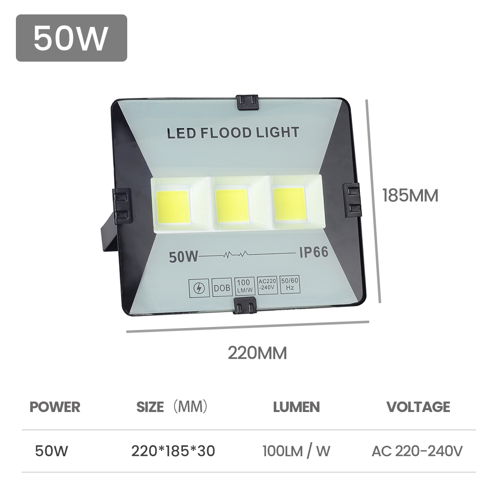 Led FloodLight AC 220V Outdoor Spotlight IP65 Waterproof 50W 100W 200W 300W yard garden workshop outside lamp industrial light