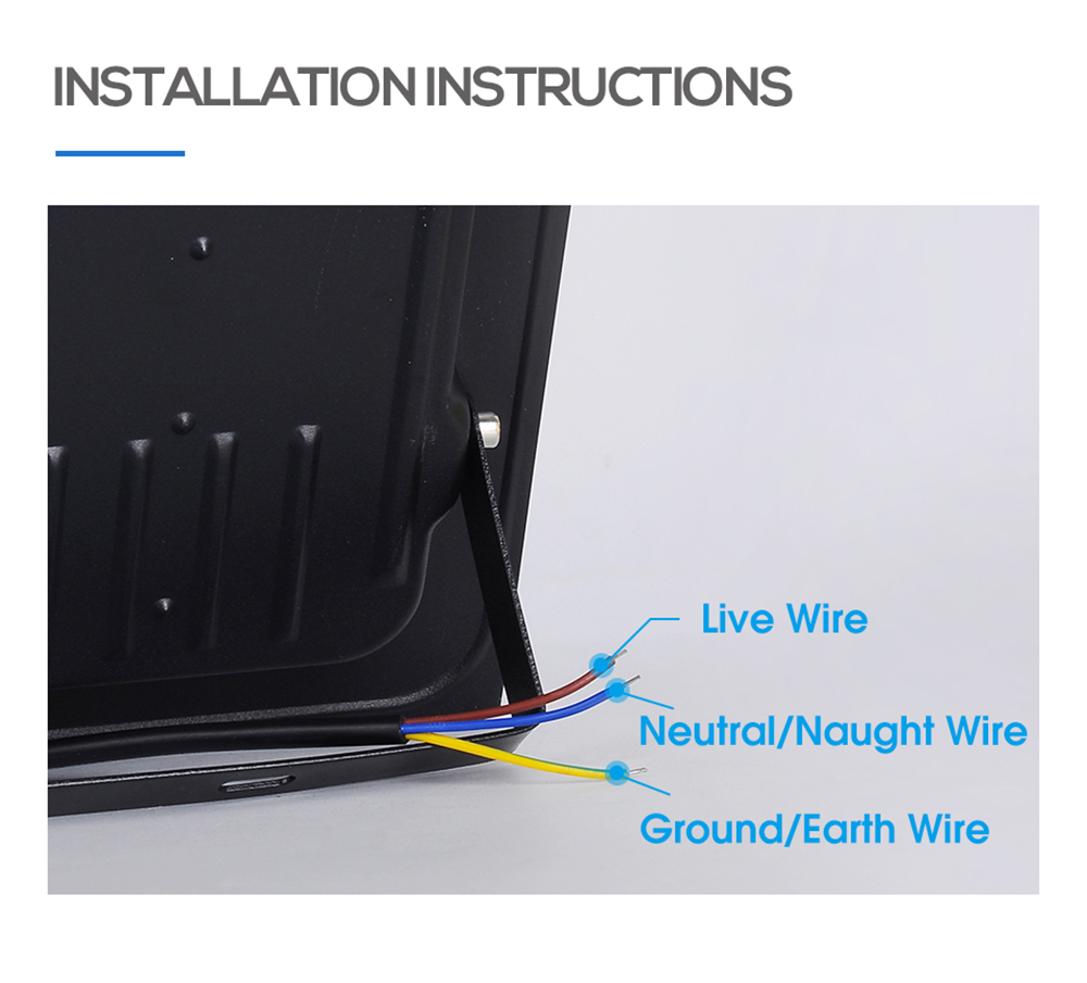 Led FloodLight AC 220V Outdoor Spotlight IP65 Waterproof 50W 100W 200W 300W yard garden workshop outside lamp industrial light