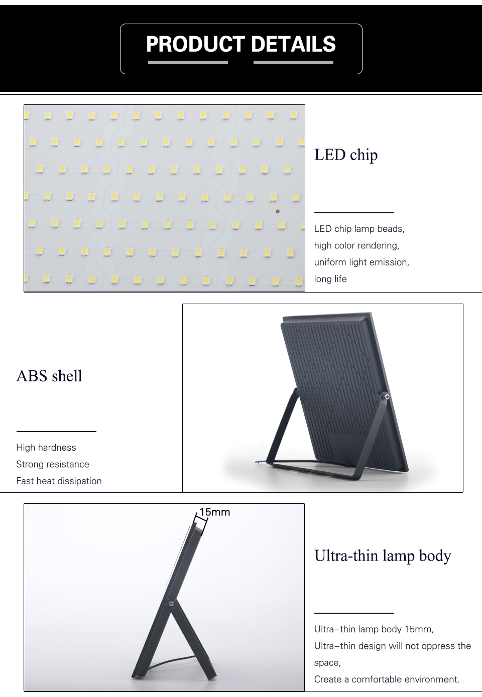 2PCS 10W 20W 30W 50W 100W 150W LED Flood Light 220V Brightness IP66 Waterproof Outdoor Lighting LED Spotlight Wall Floodlights