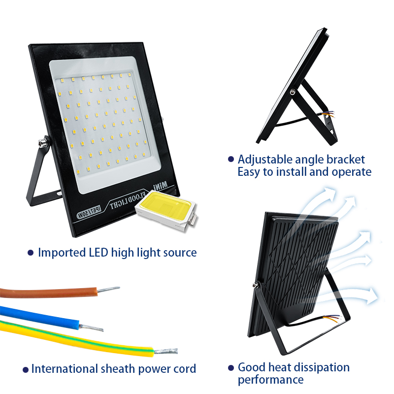 2PCS 10W 20W 30W 50W 100W 150W LED Flood Light 220V Brightness IP66 Waterproof Outdoor Lighting LED Spotlight Wall Floodlights