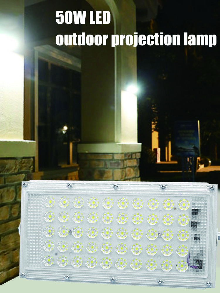 5PCS/lot popular sale 50W LED Floodlight 220V Outdoor Spotlight IP65 Waterproof led flood Lighting Garden Square Decoration