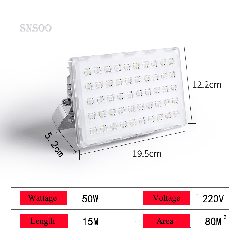 We produce Outdoor LED Swimming Spotlight 50W 100W 200W IP66 Waterproof Lighting 220V Floodlight
