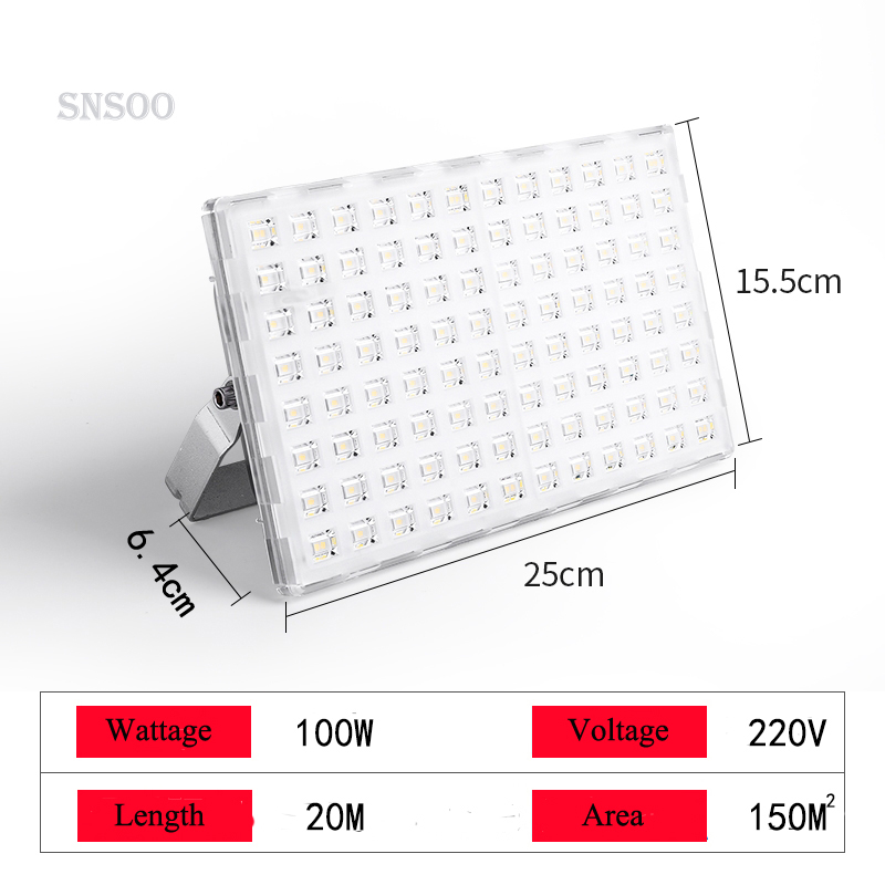 We produce Outdoor LED Swimming Spotlight 50W 100W 200W IP66 Waterproof Lighting 220V Floodlight
