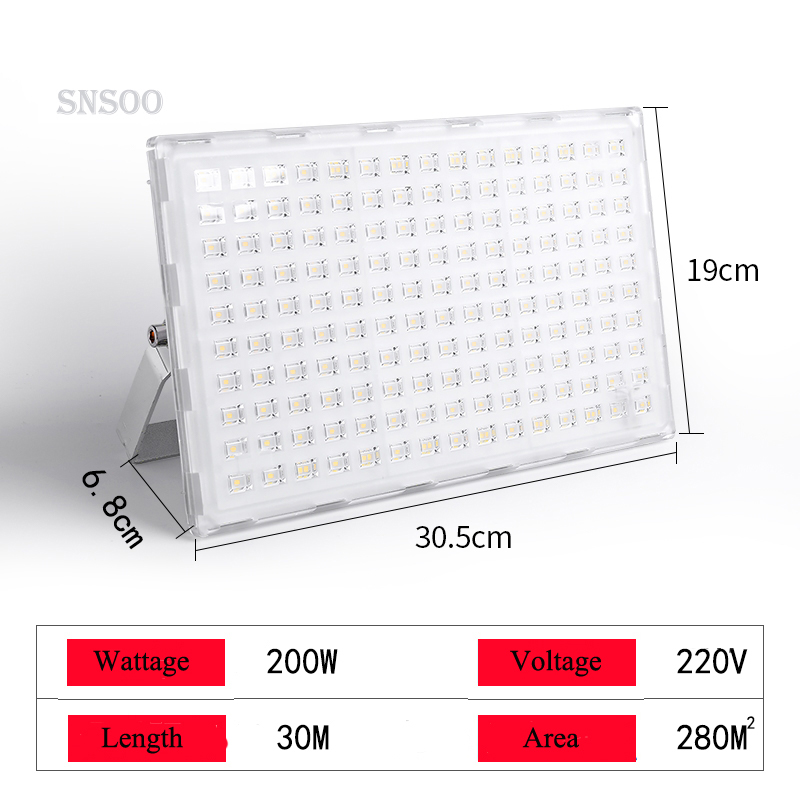 We produce Outdoor LED Swimming Spotlight 50W 100W 200W IP66 Waterproof Lighting 220V Floodlight
