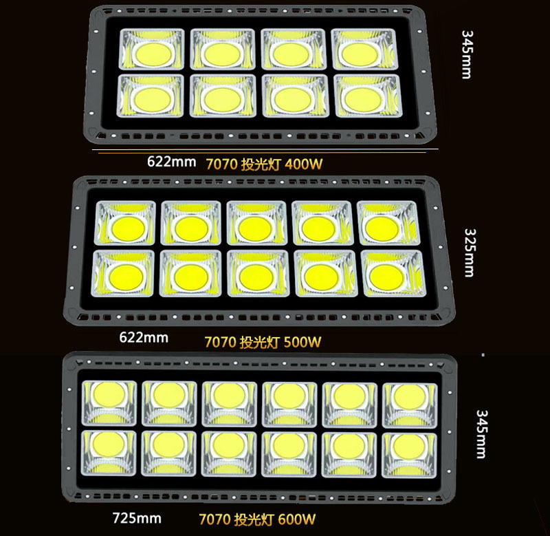 COB Led Flood Light 200W 300W 400W 500W 600W Waterproof Led Reflector Outdoor Lamp Led Floodlight Wall Street Lamp AC85-265V