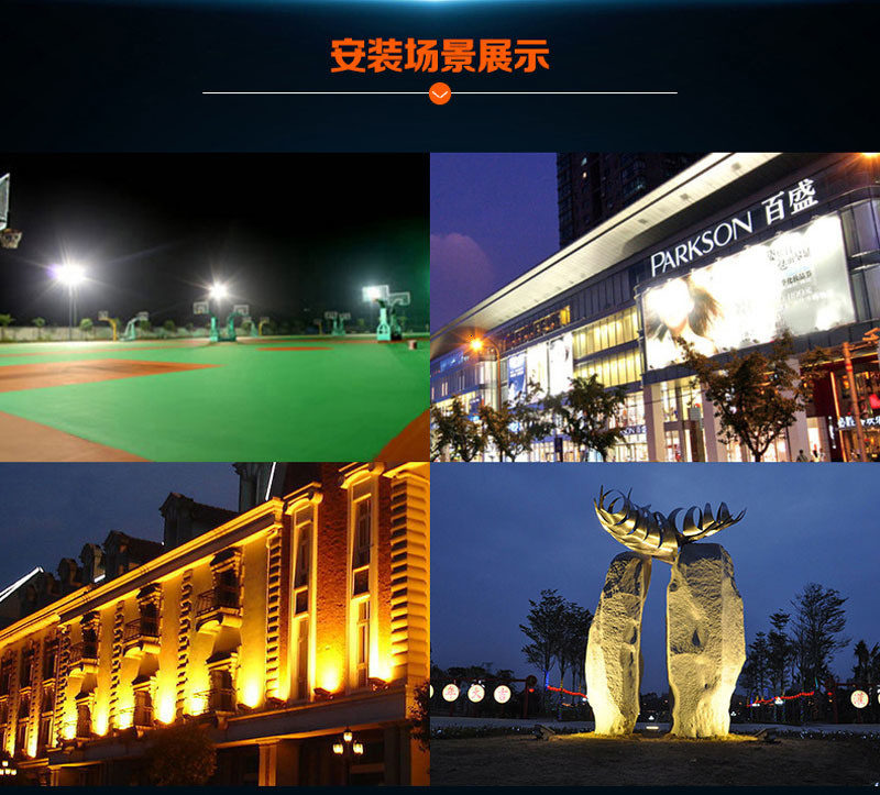 COB Led Flood Light 200W 300W 400W 500W 600W Waterproof Led Reflector Outdoor Lamp Led Floodlight Wall Street Lamp AC85-265V