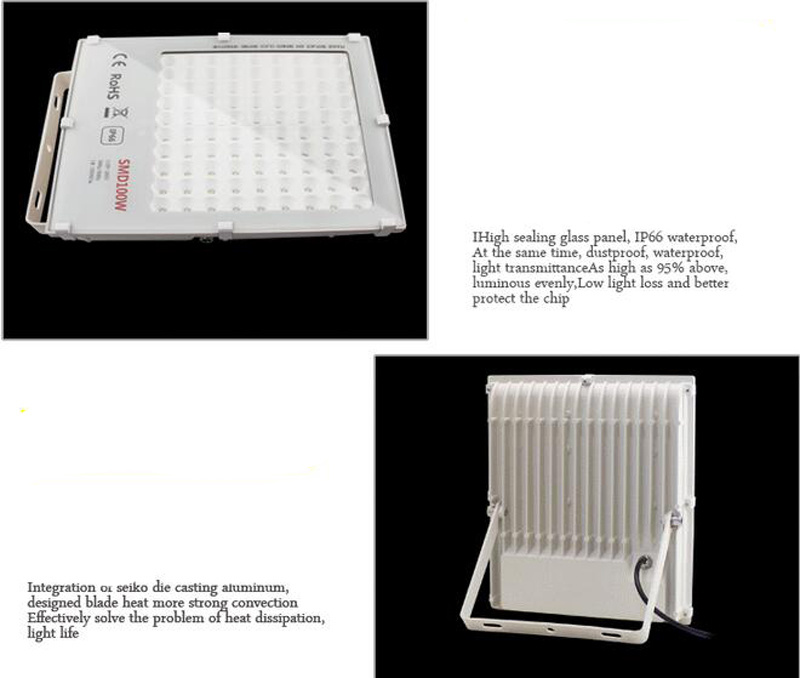 5pcs/lot Untrathin LED Flood Light SMD 10W 20W 30W Floodlights 220v 50W 100W 150W AC85-265V IP66 Waterproof Spotlight Outdoor
