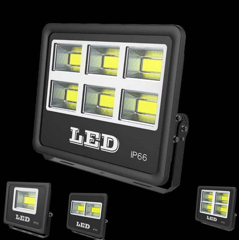 4PCS LED Flood Light Super Bright 50W 100W 150W 200W 300W 400W 500W AC85-265V Ip65 Spotlight Outdoor COB Garden Lighting