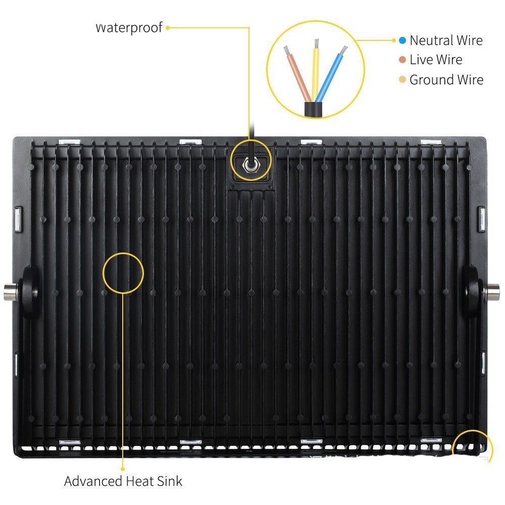 Ultrathin 300W 500W ac220v LED Flood Lights LED Garden Street SpotlightS IP65 Waterproof Led Projector Outdoor Flood Lighting