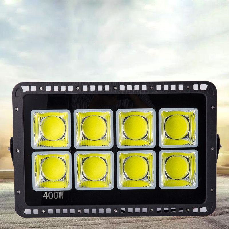 4PCS LED Floodlight COB 200W 300W 400W 500W Reflector Flood Light Spotlight AC 85-265V Waterproof Outdoor Wall Lamp Projectors