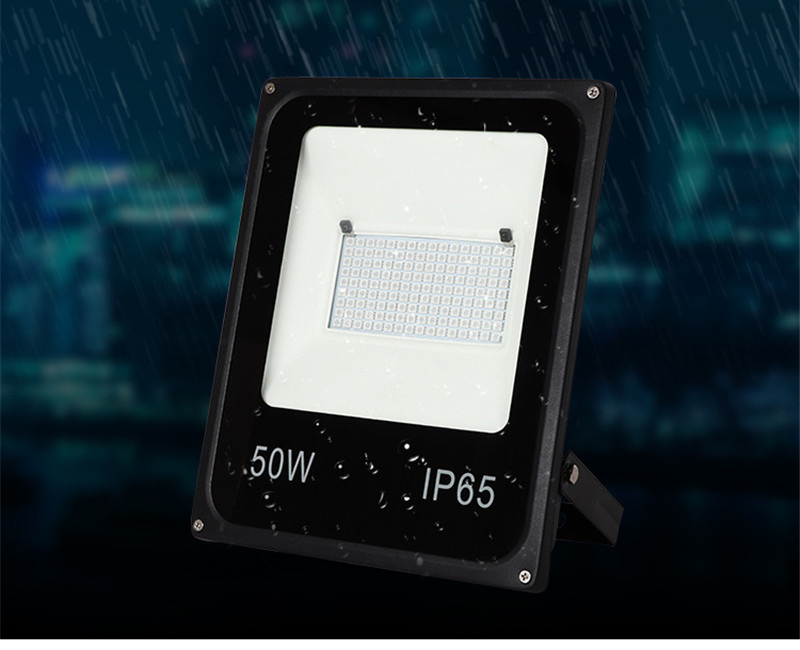 10PCS 20W 30W 50W RGB Led Flood Light Waterproof Luminaire Projector Outdoor Lamp Color Changeable Spotlight With Remote Control