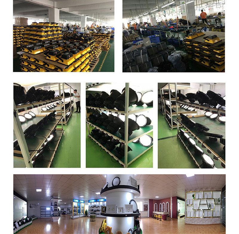 6PCS 50W 100W 150W 200W Ultra Thin Outdoor Spotlight Floodlight Wall Lamp Reflector IP65 Waterproof Garden Lighting