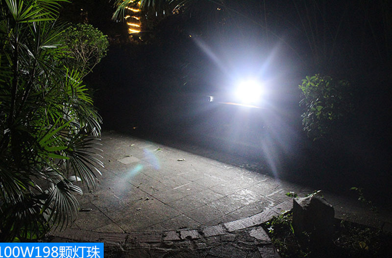 8PCS Outdoor Lighting 100W Led Flood Light Outdoor Spotlight Solar Floodlight IP65 Waterproof Remote Control Solar Street Lamp