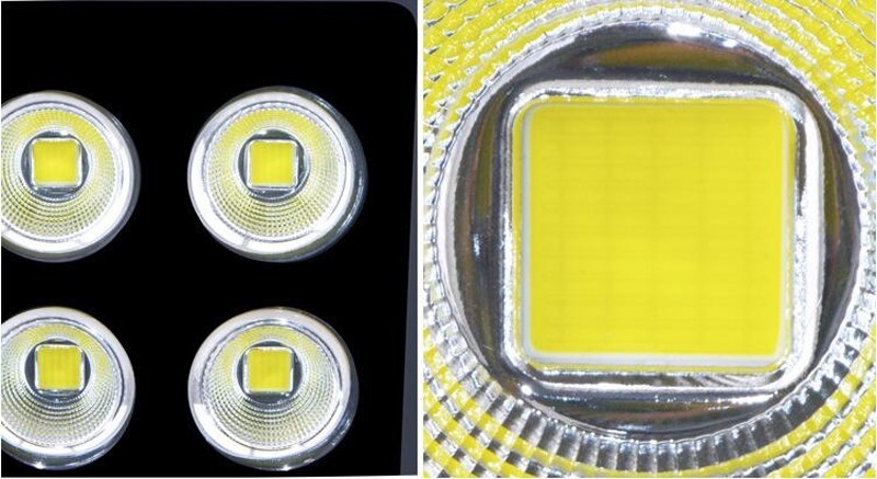 2pcs/lot COB Chip Foco Led Exterior Floodlight 200W AC220v 230V 110V Led Flood Light Outdoor Lamp The Shell Floodlight Aluminum