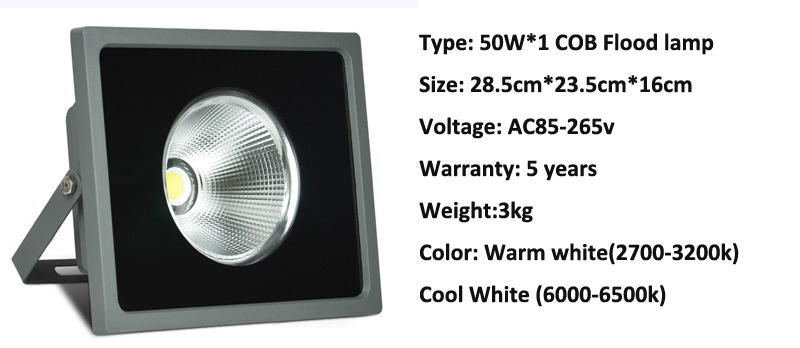 COB Outdoor Lighting LED Colored Floodlight Spotlight Flood Lights 100W 200W 300W 400W 500W 600W RGB Cold White Garden Light