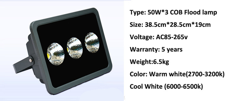 COB Outdoor Lighting LED Colored Floodlight Spotlight Flood Lights 100W 200W 300W 400W 500W 600W RGB Cold White Garden Light