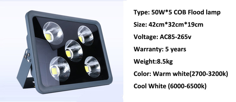 COB Outdoor Lighting LED Colored Floodlight Spotlight Flood Lights 100W 200W 300W 400W 500W 600W RGB Cold White Garden Light