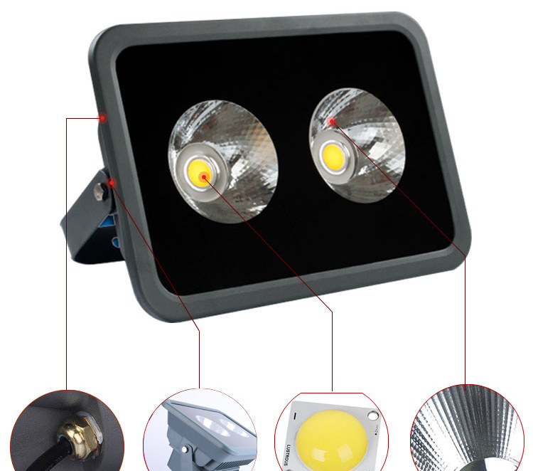 COB Outdoor Lighting LED Colored Floodlight Spotlight Flood Lights 100W 200W 300W 400W 500W 600W RGB Cold White Garden Light