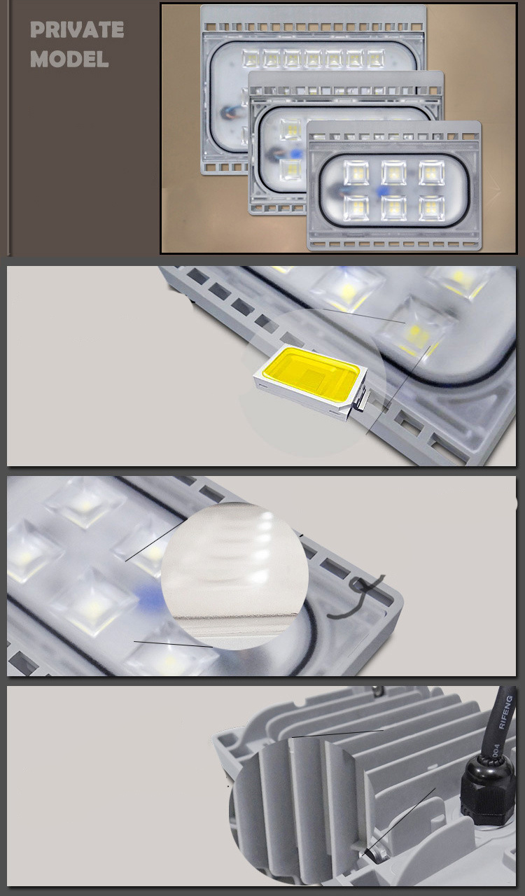 50W Led Spotlight 220V Flood Light 24V Garden Lamp 12V The Reflector Projector Outdoor Lights