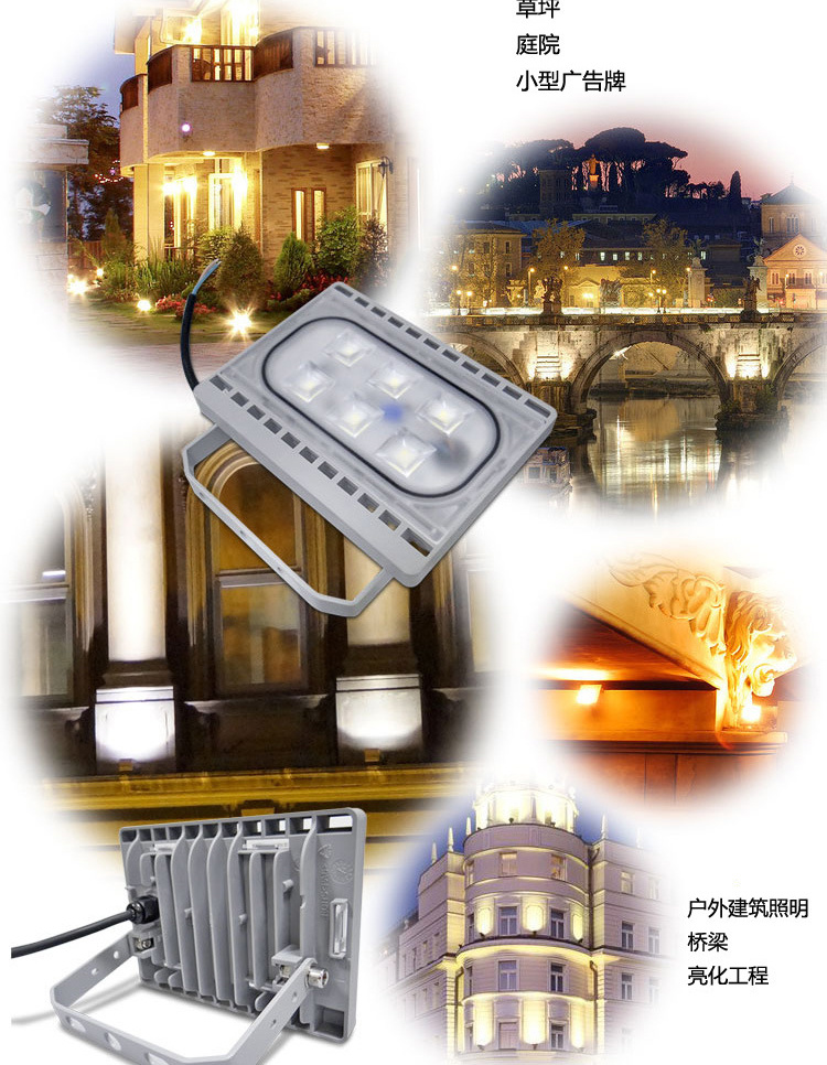 50W Led Spotlight 220V Flood Light 24V Garden Lamp 12V The Reflector Projector Outdoor Lights