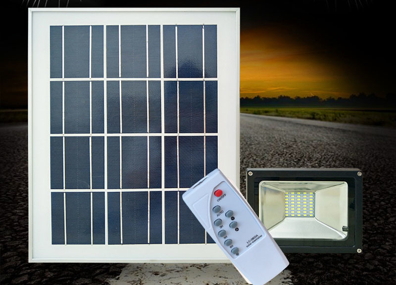 5PCS 10W 20W 30W 50W Solar LED Floodlight Cool White Remote Control Outdoor Garden Yard Street Path Landscape Seucrity Lamp