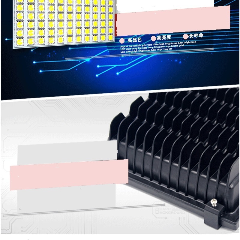 4PCS 30W/50W/100W Foco LED Exterior Solar Lamp Waterproof With Remote Control Flood Light Aluminum For Outdoor Garden Garage