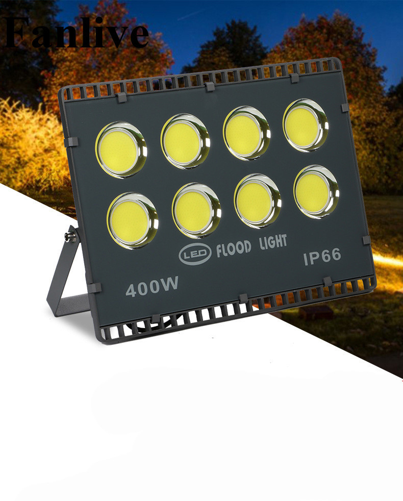 10pcs Ultrathin COB Floodlight 50W 100W 200W 300W 400W Outdoor Flood Light AC220V 110V Waterproof IP65 Professional Lighting