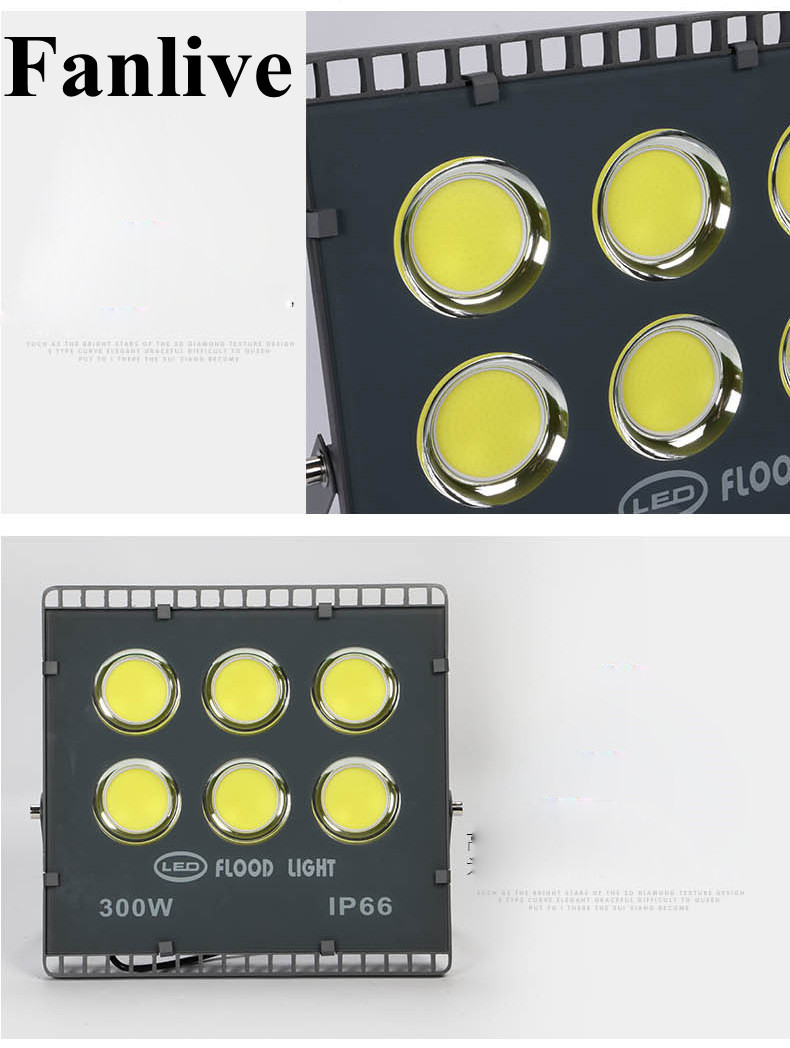 10pcs Ultrathin COB Floodlight 50W 100W 200W 300W 400W Outdoor Flood Light AC220V 110V Waterproof IP65 Professional Lighting