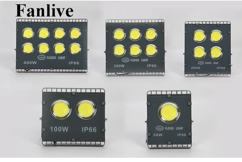 10pcs Ultrathin COB Floodlight 50W 100W 200W 300W 400W Outdoor Flood Light AC220V 110V Waterproof IP65 Professional Lighting