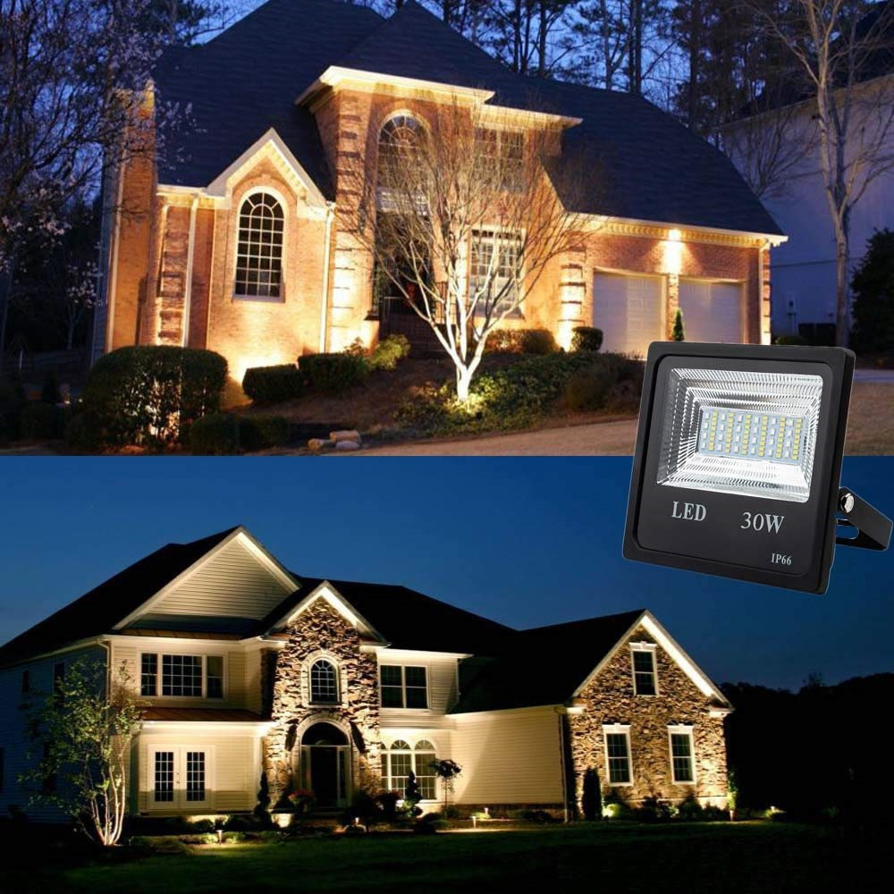 4pcs/lot LED Flood Light RGBW 30W 220V APP Remote Control Bluetooth Smart High-power Outdoor Advertisement Project Lamp