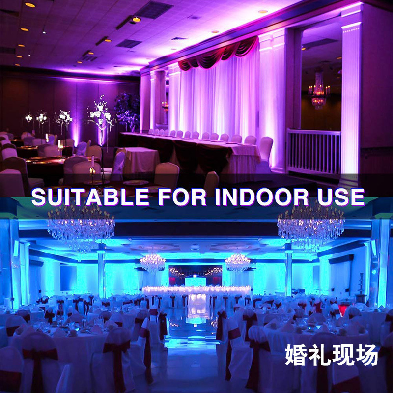 5PCS RGBW LED Floodlight 30W Bluetooth APP Group Control Smart Flood Light IP66 Waterproof Garden Color Changing Spotlight