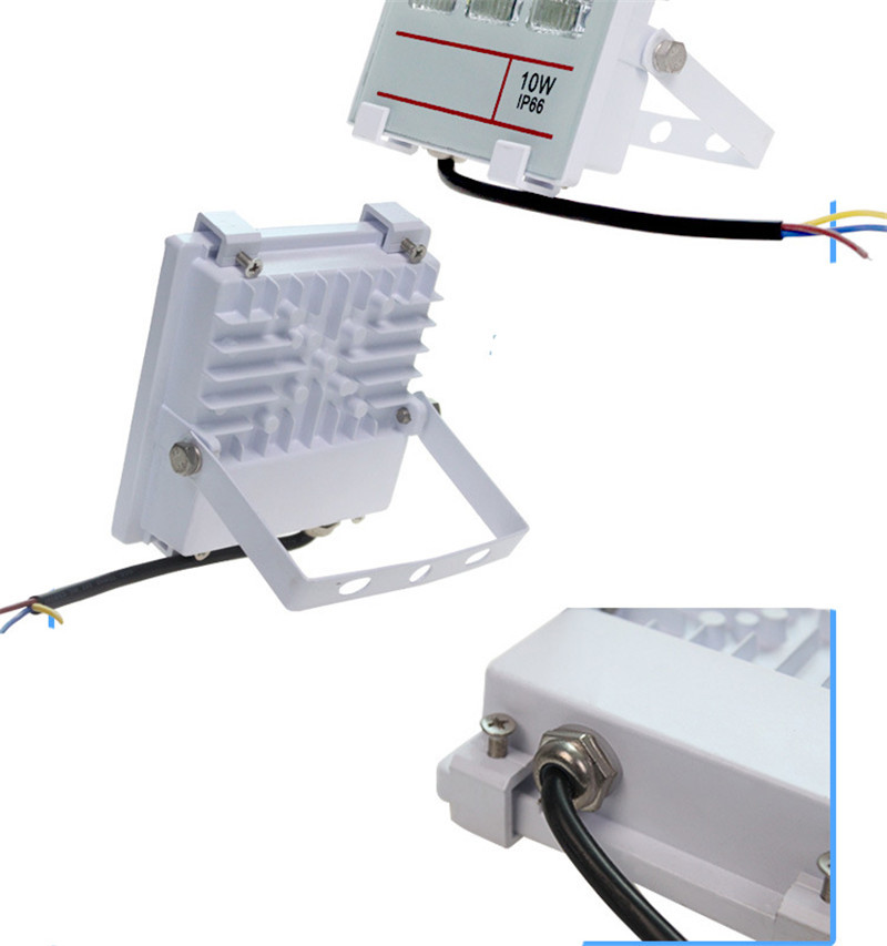 6PCS 50W 100W 150W 200W Ultra Thin Outdoor Spotlight Floodlight Wall Lamp Reflector IP65 Waterproof Garden Lighting