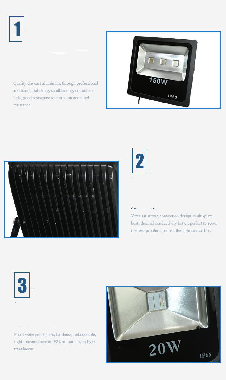 20pcs/lot 10W 20W 30W 50W RGB Flood Light Remote Control AC85-265V Outdoor Reflector Proyector LED Exterior