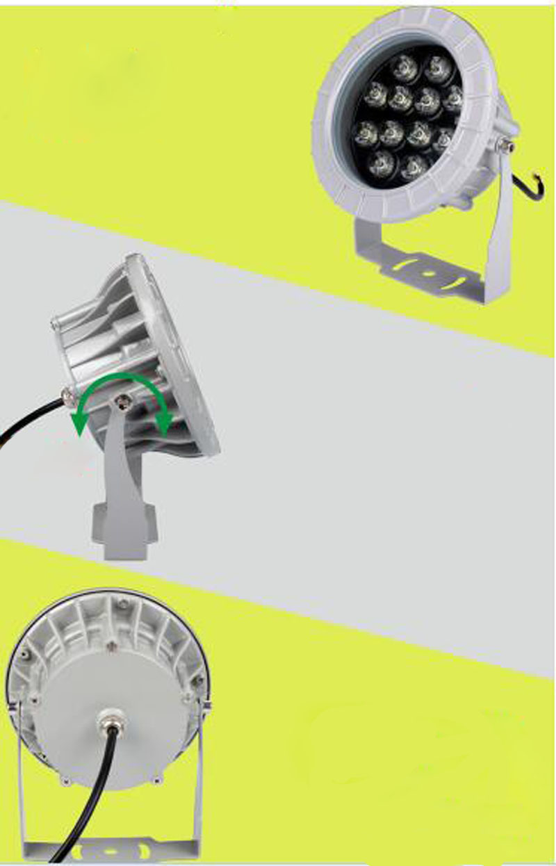 3pcs/lot 3W 5W 6W 9w12w18W Led Flood Light Round Exterior Spotlight IP65 LED Outdoor Light Reflector Spot Floodlight AC85-265V