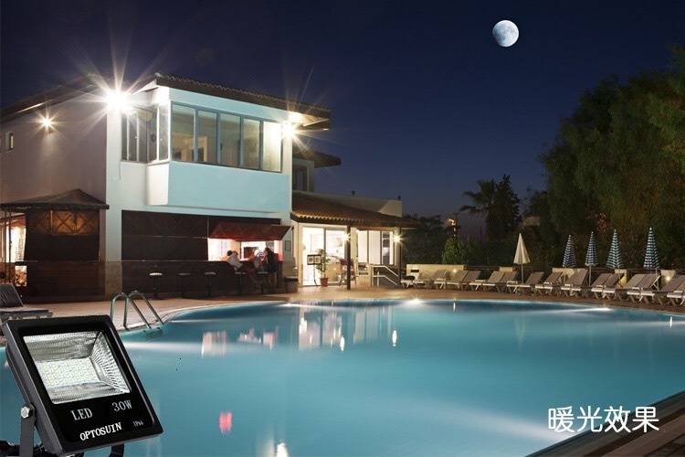 6pcs /lot Led Flood Lamp 30W Smart Bluetooth App Control Rgbw 16 Colorful Changable Dimming Waterproof Ip66 Outdoor Lighting