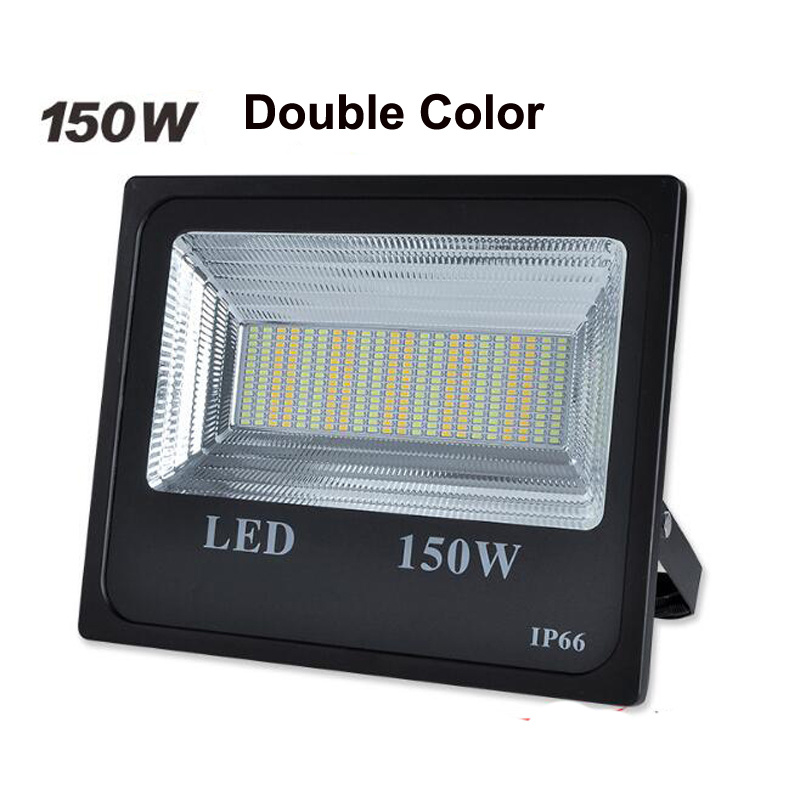 4PCS 150W Solar Flood Light Double ColorSolar Power LED Flood Light Garden Path Street Spotlight Waterproof Lamp Remote Control