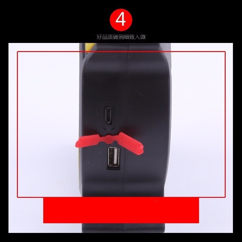 10PCS 15W USB Charging Portable Floodlight COB Rechargeable Work Light Outdoor Portable Searchlight Emergency Light USB Cable