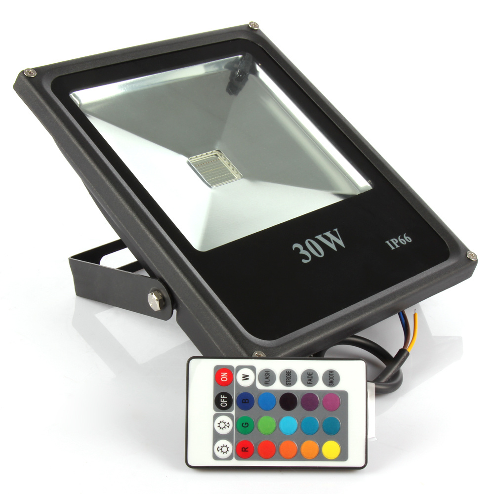Outdoor Lighting Led Spotlight 10W 20W 30W 50W Rgb Led Floodlight Waterproof Ip65 Reflector Led Streetlight Flood Lamp