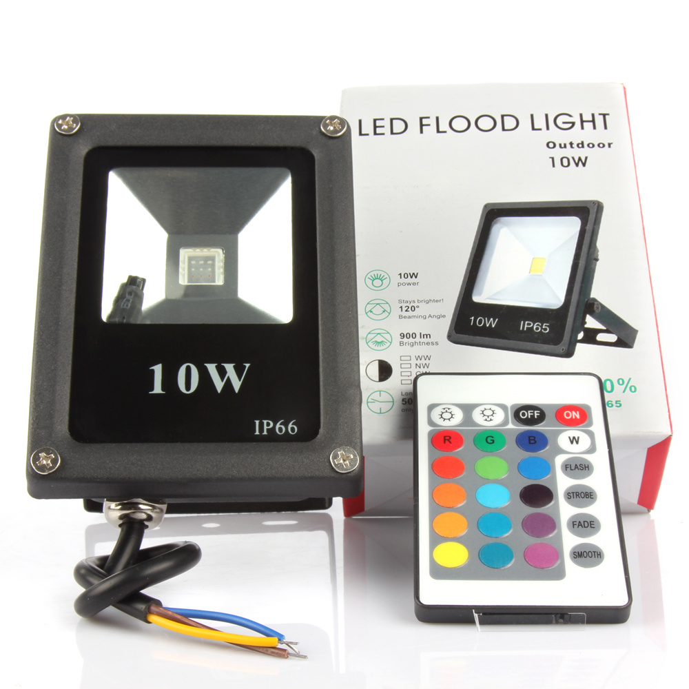 Outdoor Lighting Led Spotlight 10W 20W 30W 50W Rgb Led Floodlight Waterproof Ip65 Reflector Led Streetlight Flood Lamp