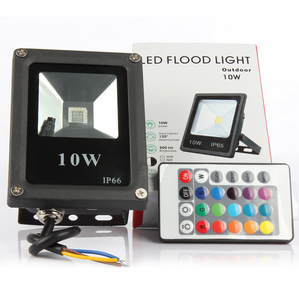 Outdoor Lighting Led Spotlight 10W 20W 30W 50W Rgb Led Floodlight Waterproof Ip65 Reflector Led Streetlight Flood Lamp
