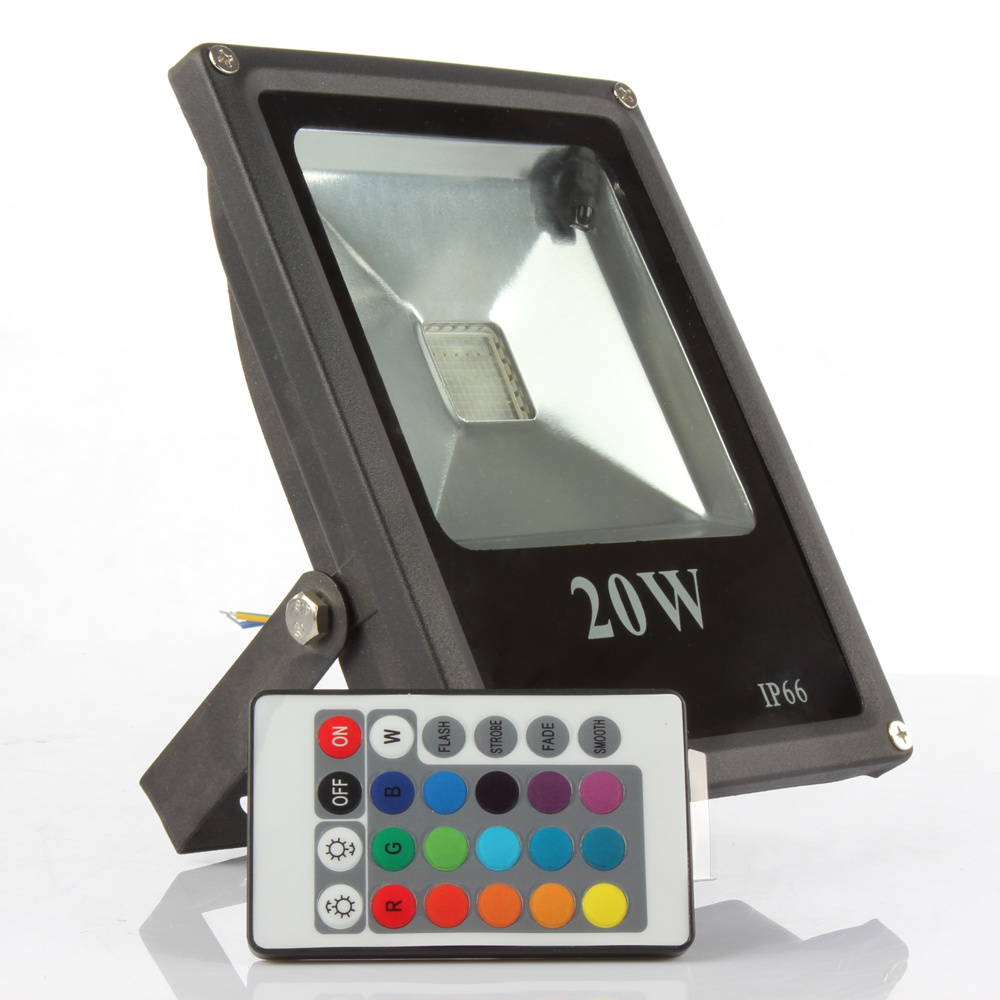 Outdoor Lighting Led Spotlight 10W 20W 30W 50W Rgb Led Floodlight Waterproof Ip65 Reflector Led Streetlight Flood Lamp