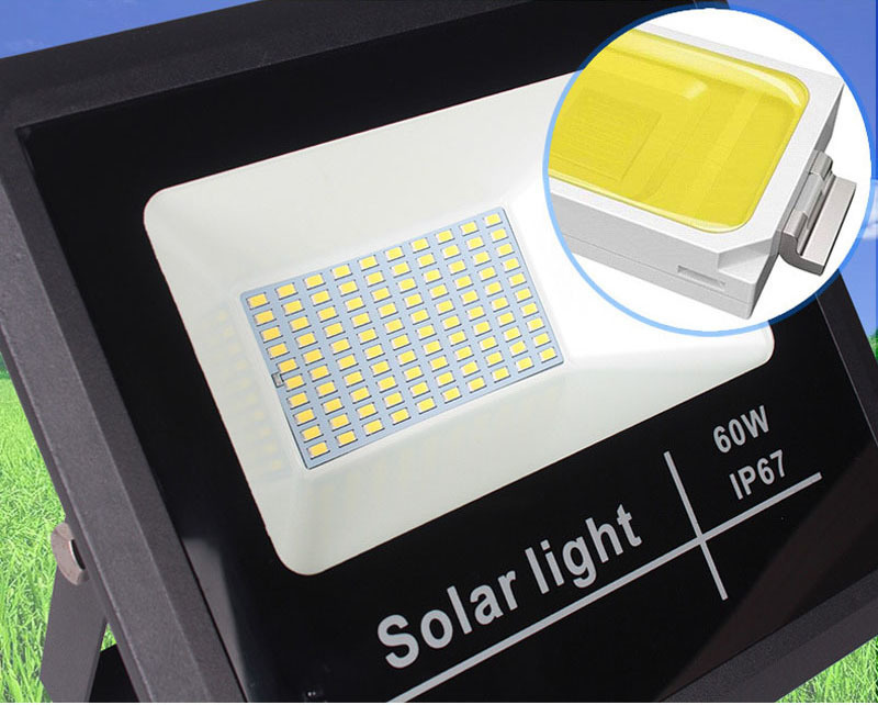 6PCS Solar LED Flood Lamp Spotlight 25W 40W 60W Remote Light Control Floodlight Solar powered Street Lamp Waterproof IP67