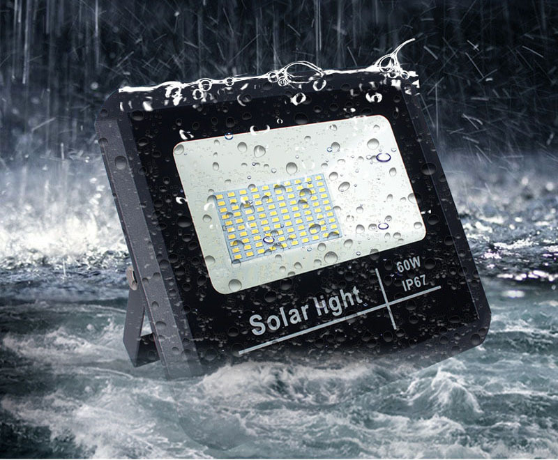 6PCS Solar LED Flood Lamp Spotlight 25W 40W 60W Remote Light Control Floodlight Solar powered Street Lamp Waterproof IP67